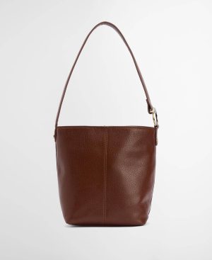 Cedar Leather Bucket Bag