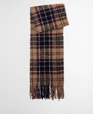 Hailes Tartan Scarf – Hessian Navy Tartan, XL