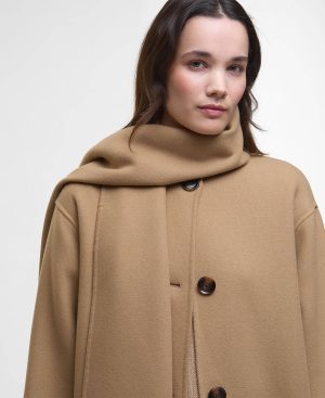 Clementine Wool Scarf Coat