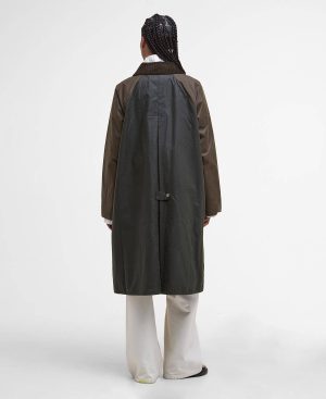Evette Waxed Car Coat