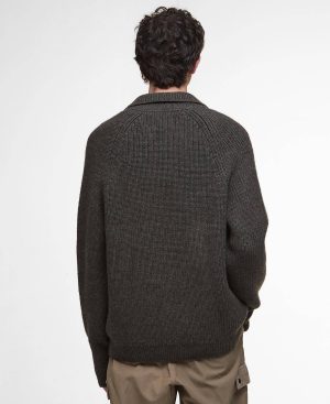 Garthman Knitted Zip-Up Jumper