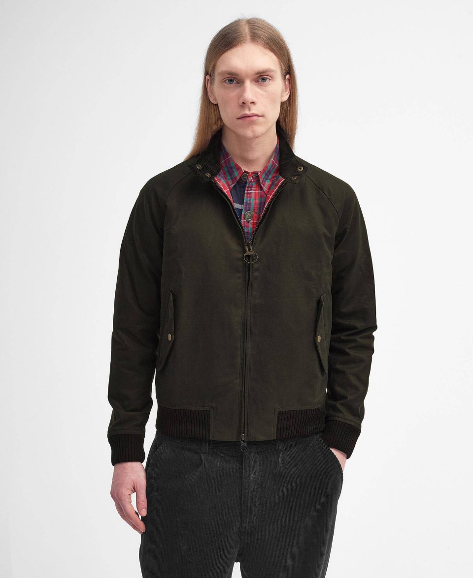 Barbour x Baracuta Porton Waxed Harrington Jacket