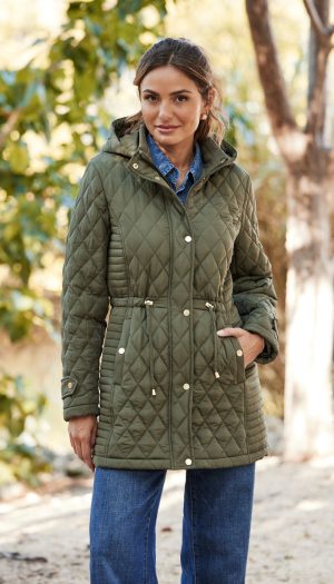 QUILTED WALKER WITH OUTER DRAWCORD