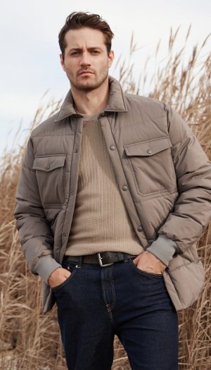 STRETCH FLEX PUFFER SHIRT JACKET