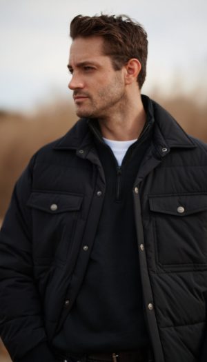 STRETCH FLEX PUFFER SHIRT JACKET