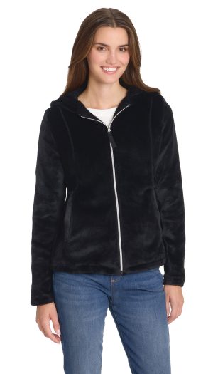 HOODED ZIP UP FLEECE JACKET