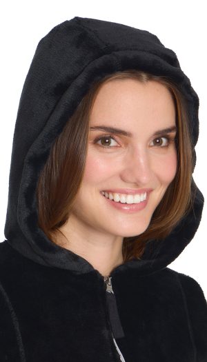HOODED ZIP UP FLEECE JACKET