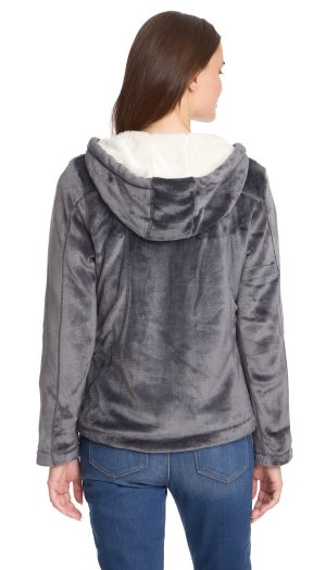 HOODED ZIP UP FLEECE JACKET