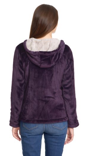 HOODED ZIP UP FLEECE JACKET