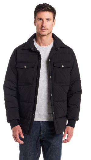 STRETCH FLEX PUFFER SHIRT JACKET