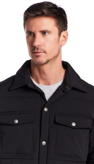 STRETCH FLEX PUFFER SHIRT JACKET