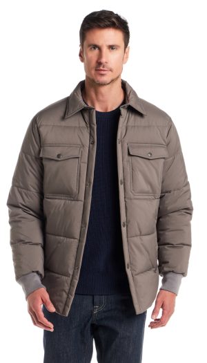STRETCH FLEX PUFFER SHIRT JACKET