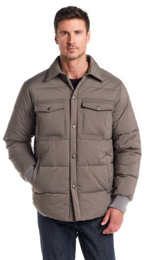 STRETCH FLEX PUFFER SHIRT JACKET