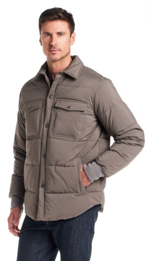 STRETCH FLEX PUFFER SHIRT JACKET