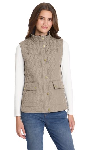 MULTI QUILTED PLUSH LINED VEST