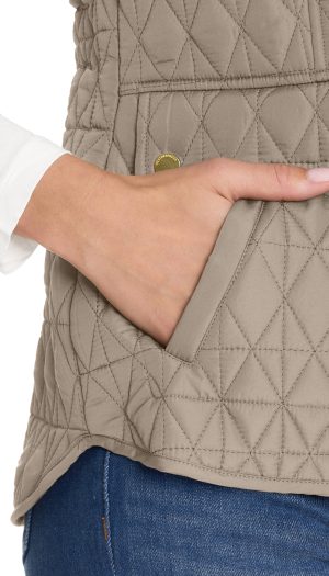MULTI QUILTED PLUSH LINED VEST