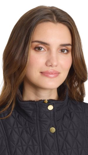 MULTI QUILTED PLUSH LINED VEST