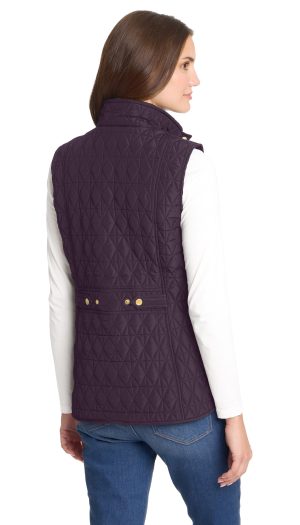 MULTI QUILTED PLUSH LINED VEST