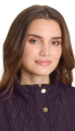 MULTI QUILTED PLUSH LINED VEST