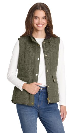 MULTI QUILTED PLUSH LINED VEST