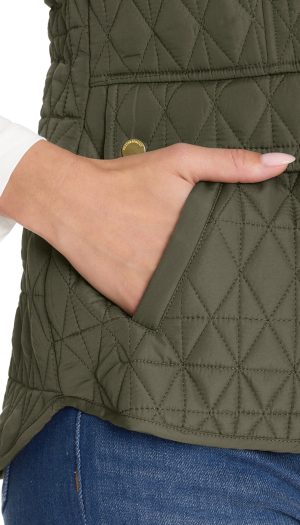 MULTI QUILTED PLUSH LINED VEST