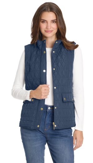 MULTI QUILTED PLUSH LINED VEST