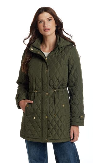 QUILTED WALKER WITH OUTER DRAWCORD