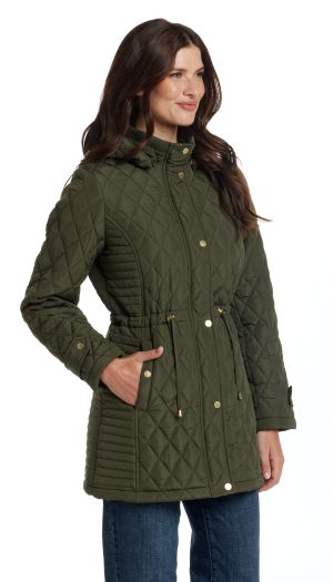 QUILTED WALKER WITH OUTER DRAWCORD