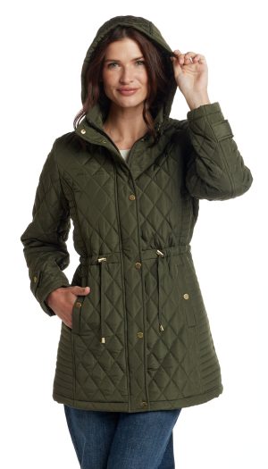 QUILTED WALKER WITH OUTER DRAWCORD