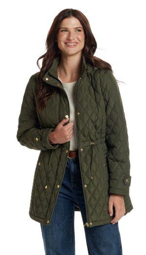 QUILTED WALKER WITH OUTER DRAWCORD