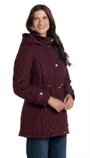 QUILTED WALKER WITH OUTER DRAWCORD