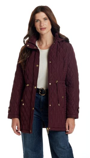 QUILTED WALKER WITH OUTER DRAWCORD