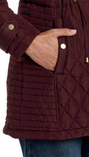 QUILTED WALKER WITH OUTER DRAWCORD