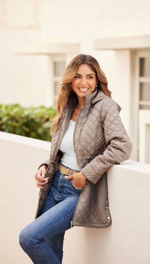 QUILTED WALKER WITH INNER DRAWCORD