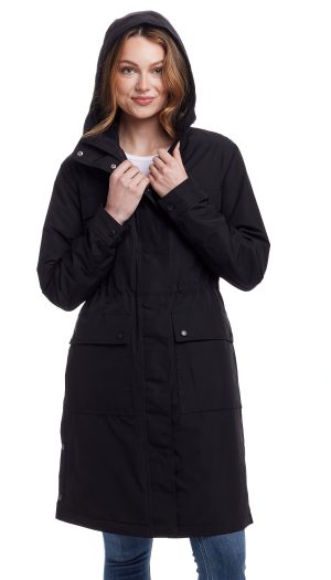 UTILITARIAN HOODED RAIN COAT