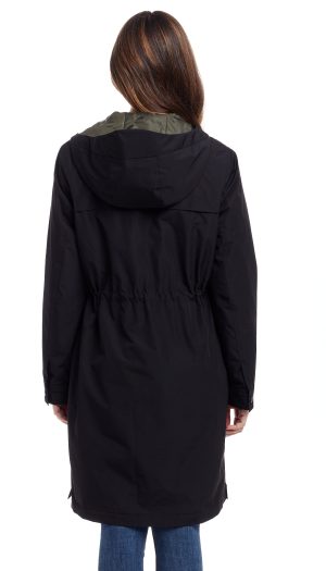 UTILITARIAN HOODED RAIN COAT